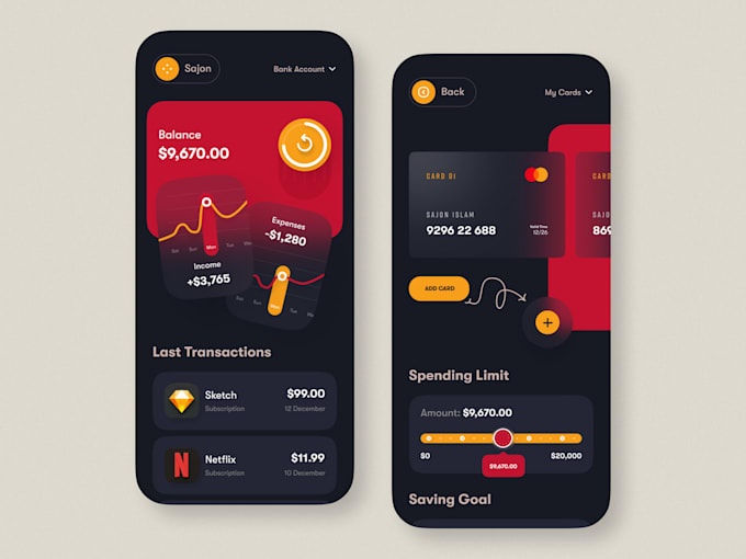 Create ui ux design for your mobile app by Rkc_studio | Fiverr