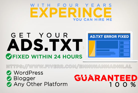 fix adsense ads txt problem within 24 hours