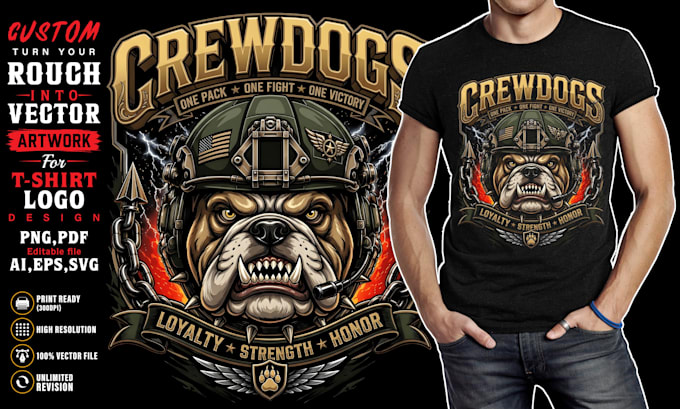 do custom illustration t shirt design and vector artwork