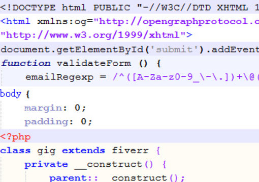fix bugs in html, css, javascript or php