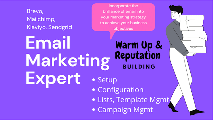 be your email marketing expert for mailchimp and brevo