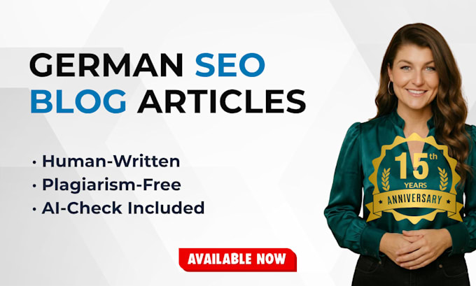 write SEO blog articles in german