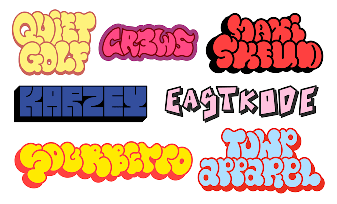 make graffiti throwup for your name or your brand