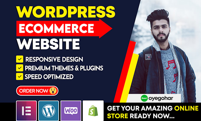 develop wordpress ecommerce website using woocommerce online store