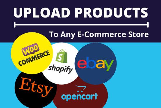 add upload products listing to shopify woocommerce wix ebay etsy store