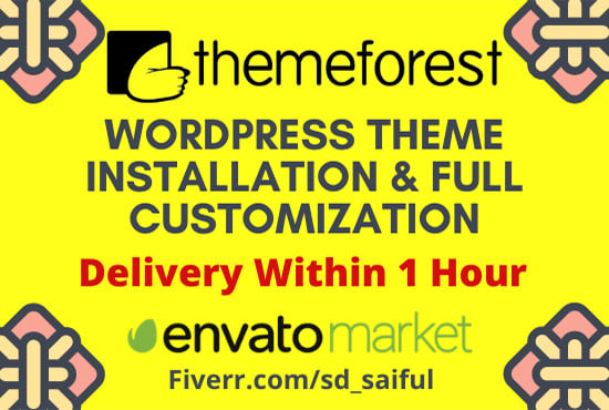 install and customize your wordpress themeforest theme