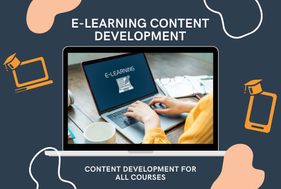 create online course content, lesson plans, course curriculum, ebooks, ppts, etc