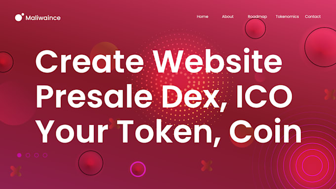 create crypto website, presale dex, token all in one