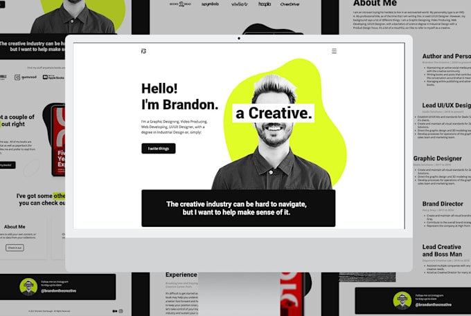 create your website for you with wix or squarespace