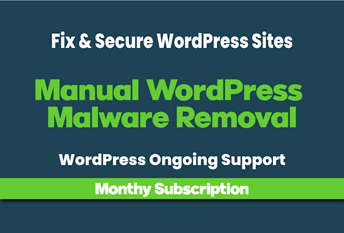 manually clean malware, hacked wordpress, and update website security