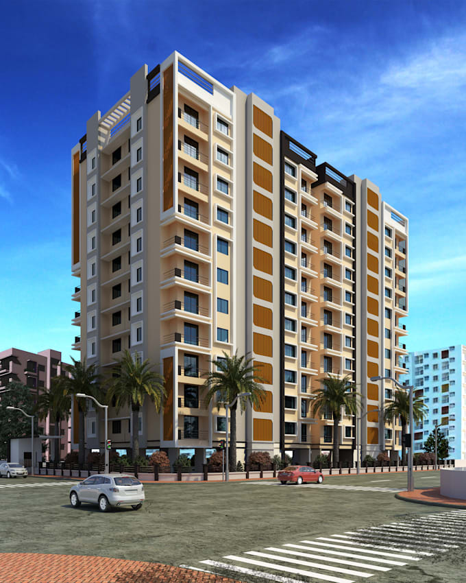 Create a photorealistic high quality 3d rendering for the exterior by ...