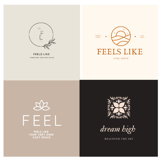 design an aesthetic logo from canva