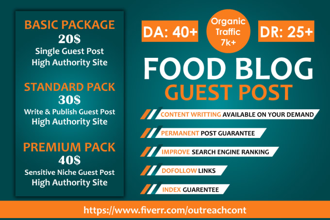 Guest Post Service For Food Sites: Boost Your Food Blog with High-Quality Content