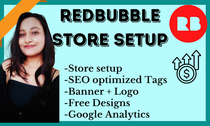 setup redbubble store and upload designs in 8 hrs