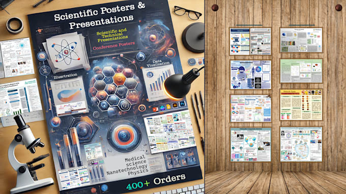 design scientific PPT poster presentations for medical conference