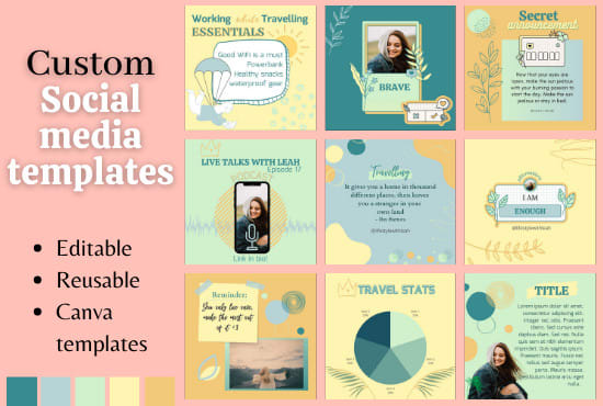 Design canva social media templates for a stunning feed by Kavyachoksi ...