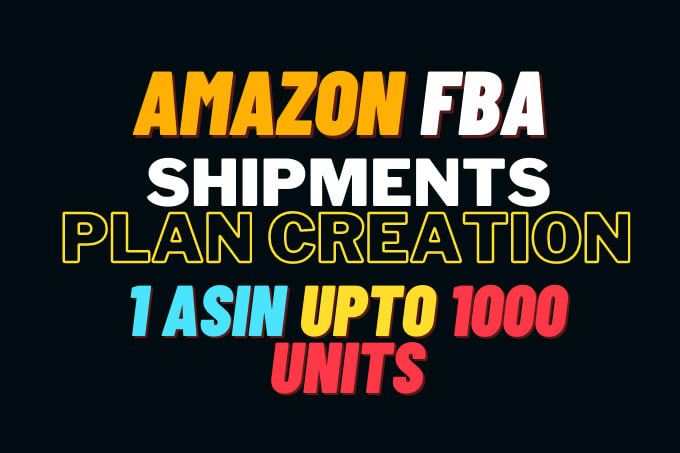 Create amazon fba shipments plan and manage inventory shipping label by