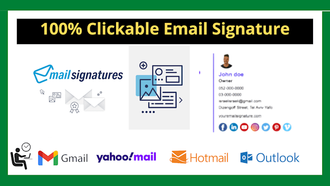 do clickable email signature and email template