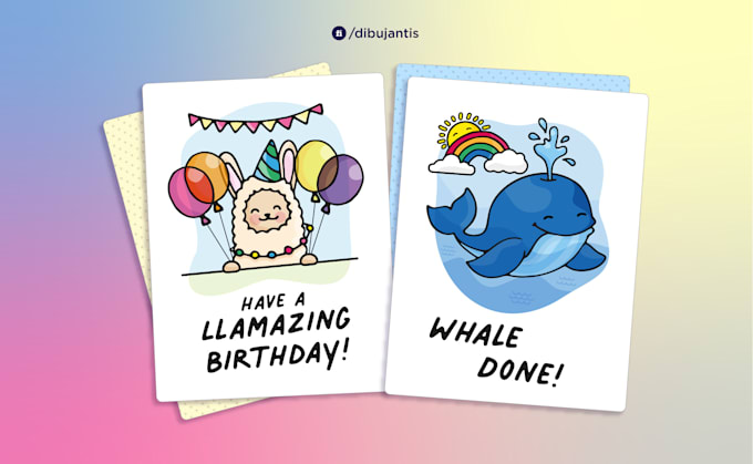 hand draw a custom postcard, invitation or greeting card