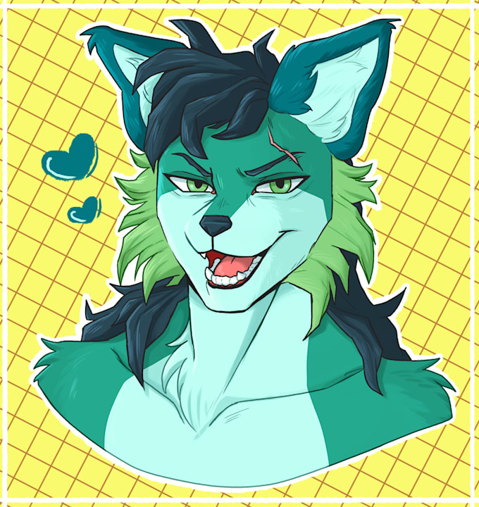 draw your fursona headshot