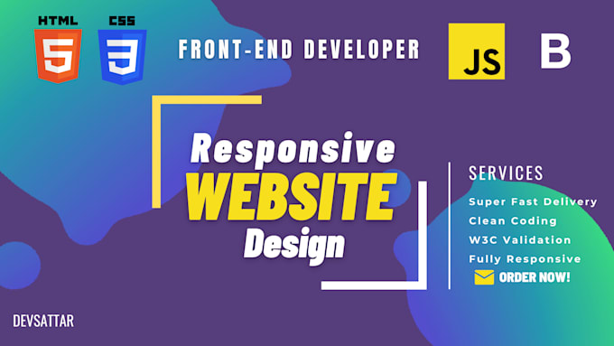 Develop responsive website using html,css and javascript by Sattardev ...