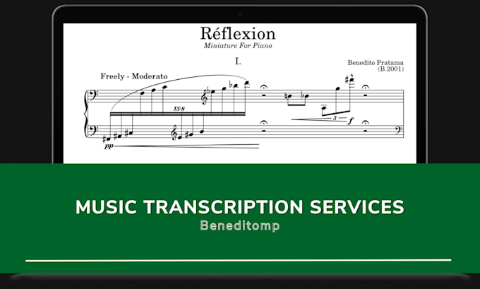 transcribe any song into sheet music, midi or tab