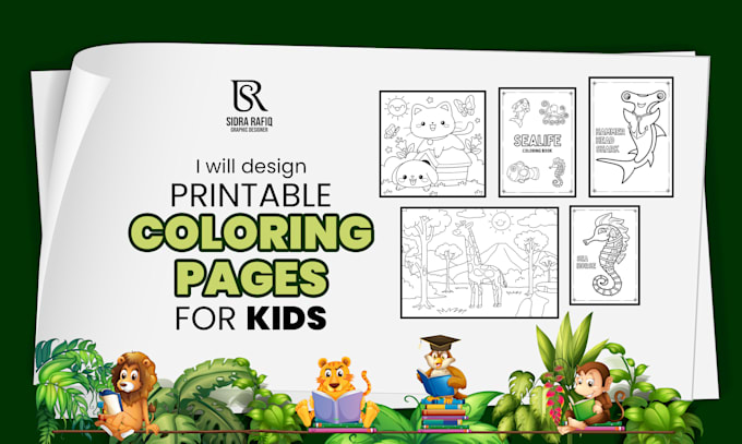 create custom coloring book pages for kids
