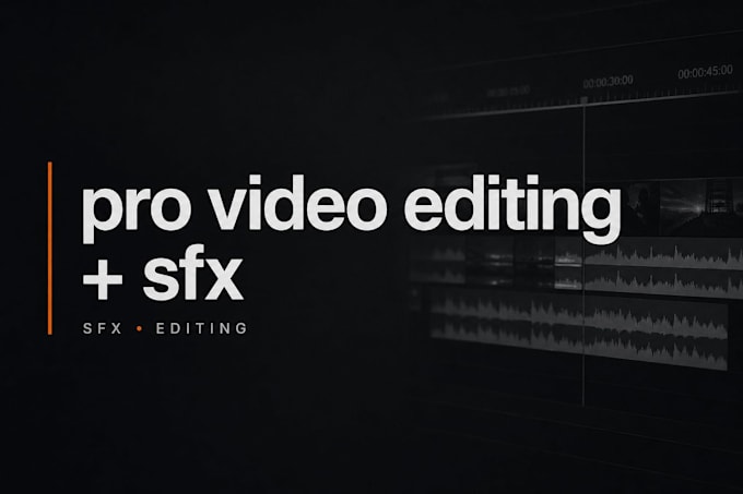 edit your videos and add professional sound effects