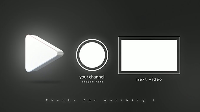 create cool youtube end screen outro within 24 hours