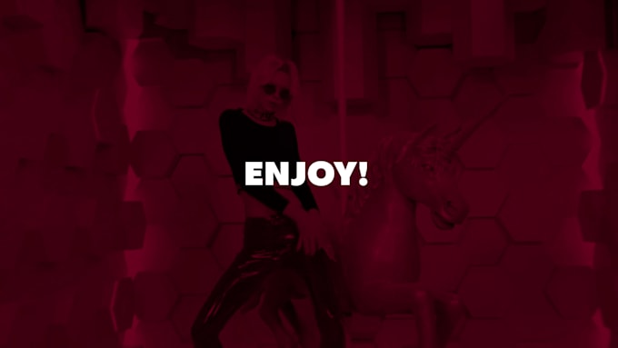 create a bold typo promo