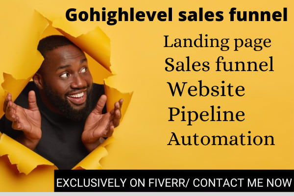 gohighlevel sales funnel, landing page, go high level website