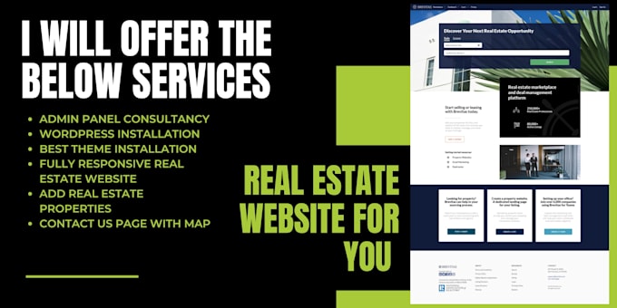 build a real estate website with wordpress