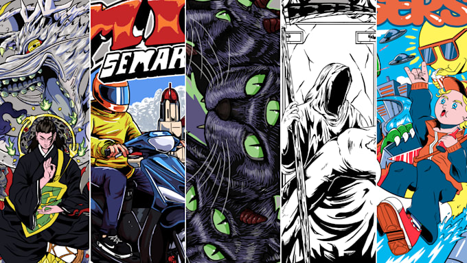 create custom cartoon illustration artwork