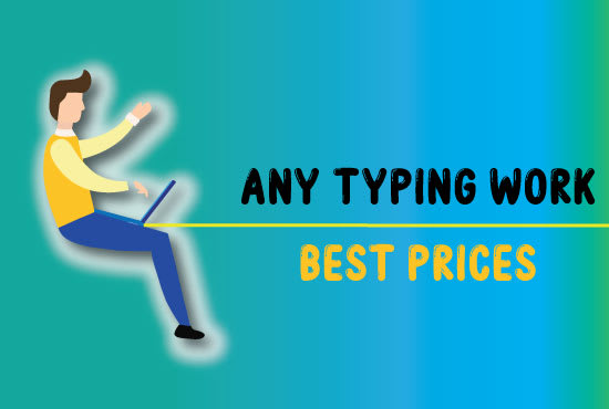 be your virtual assistant for data entry, typing, image or handwritten to word