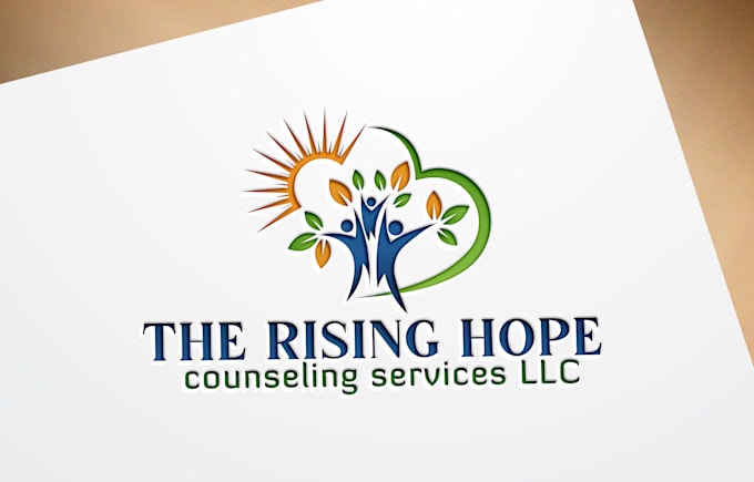 design unique counseling, medical, wellness, health logo