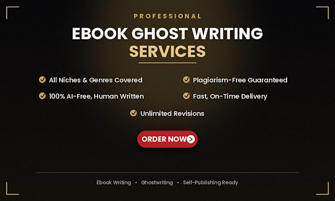 provide ghost writing services for your ebook and stories