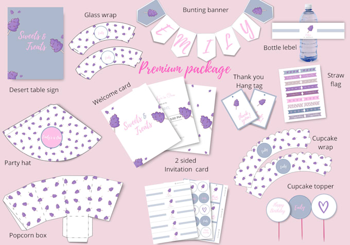 design unique custom party printables for your event party