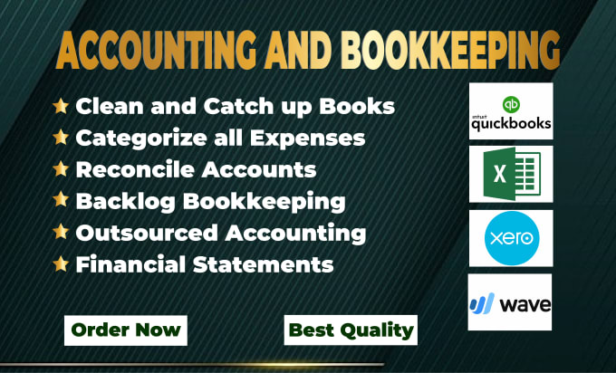 do bookkeeping, accounting, profit and loss in quickbooks online, xero, excel