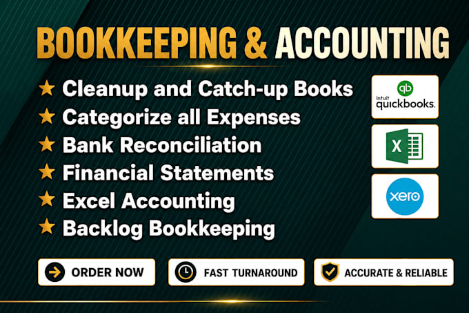 do bookkeeping, quickbooks cleanup, catch up and financial statements for taxes