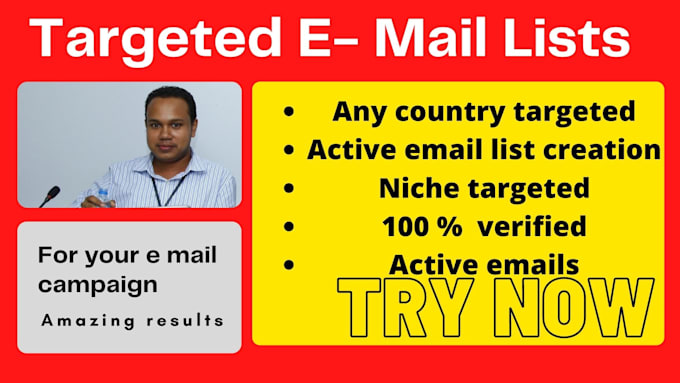 provide country target email lists
