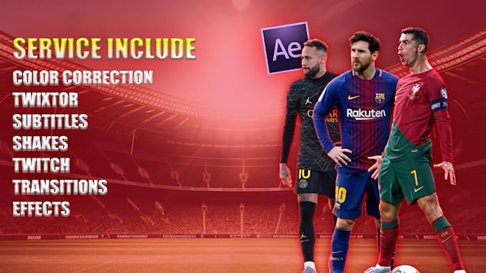 edit football or any sports video for tiktok and youtube
