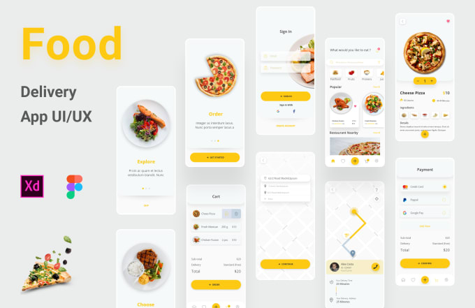 Design grocery and food delivery app ui ux by Transparentatik | Fiverr