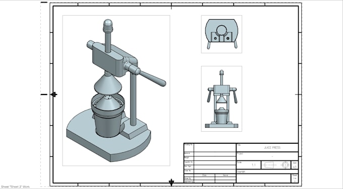 create professional cad designs and 2d drafts in solidworks and siemens nx