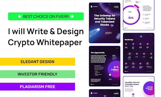 write and design professional crypto white paper