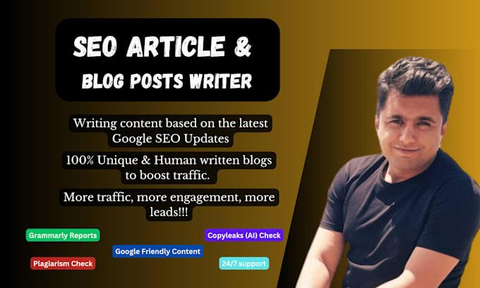 write seo articles and blog posts for your website