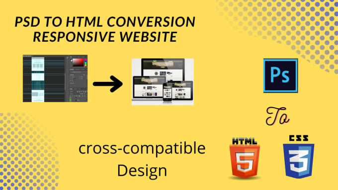 Do psd, xd to html and css responsive design by Khush_bukht45 | Fiverr