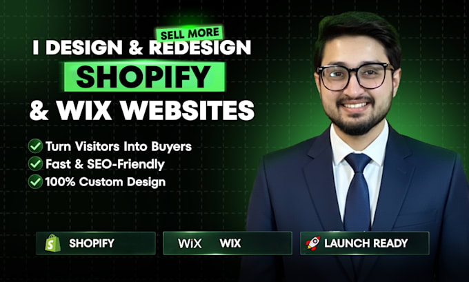 transform your shopify or wix website into a high converting design