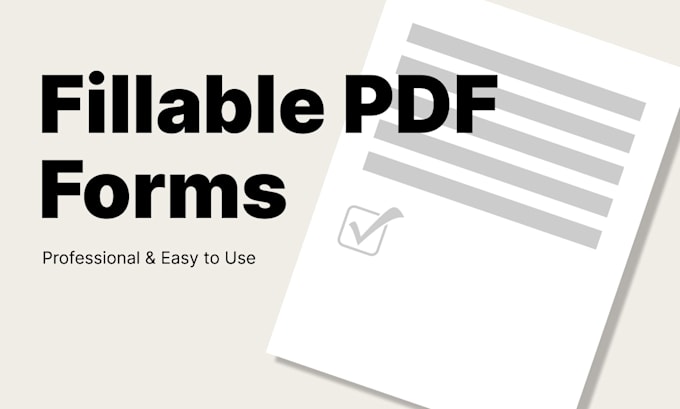 create professional interactive PDF forms