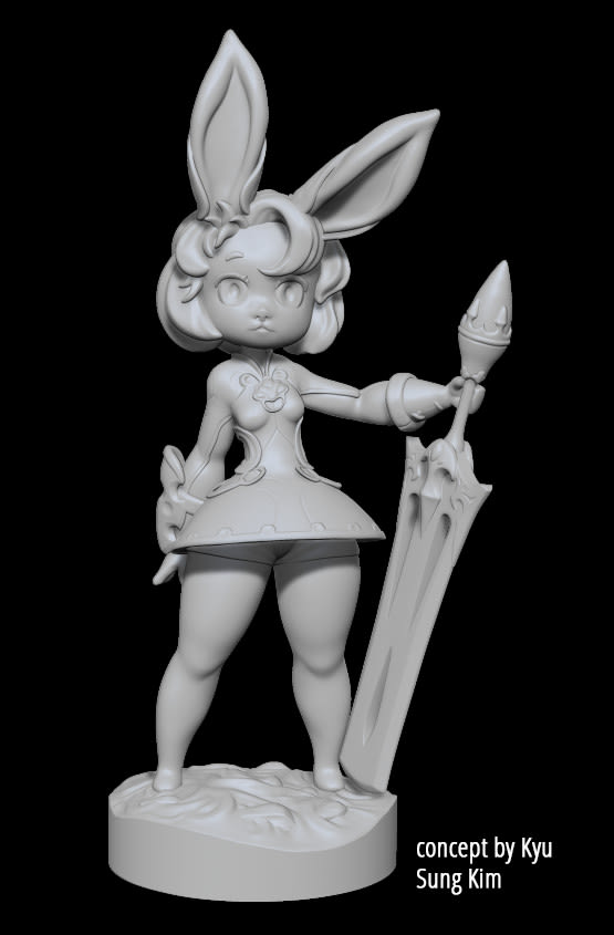model a miniature for 3d printing