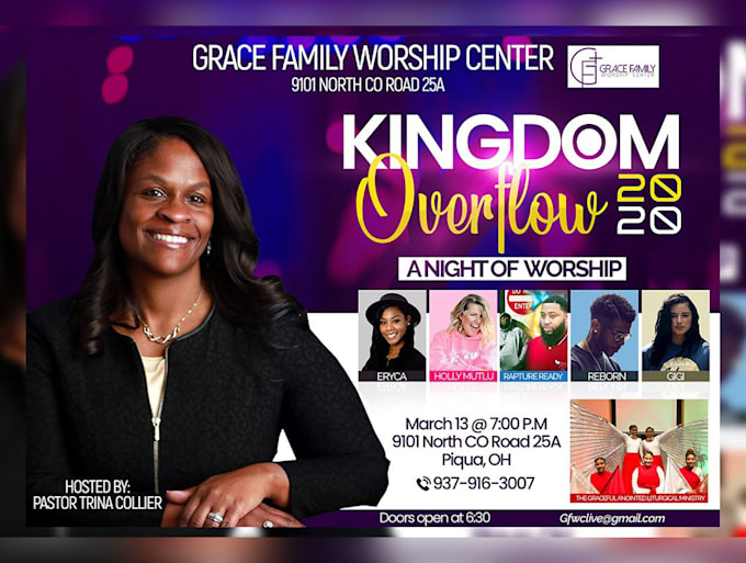 design a modern church flyer in 12 hours